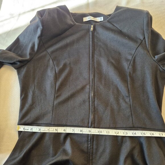 Peplum Zipper Jacket - Picture 11 of 13